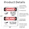 Signmission Hot Surface Sign, 24 in H x 18 in W, Plastic, Do Not Touch Hot Bilingual OS-2PACK-DS-P-1824-VS-1177 - alternate 2
